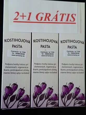 2ks.KOSTIHOJ /obkladová pasta/55g+1ks KOSTIHOJ 55g ZDARMA!