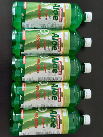 5 LITROV ALOE VERA GÉLU 99,85% /od 10 rokov/          CENA ZA 1 LITER KVALITNEJ ALOE je 9,96 EUR